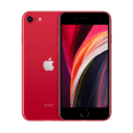 Apple iPhone SE (2020) Front and Back View Red